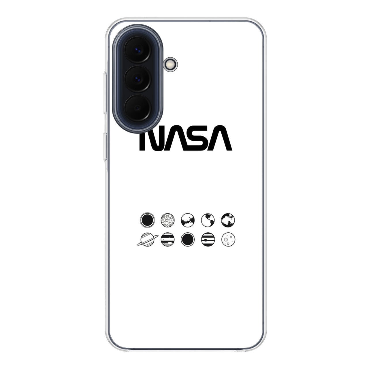 NASA Minimalist White Samsung Galaxy A37 5G / A57 5G Case