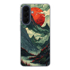 Crimson Moon Over Silent Peaks Samsung Galaxy A37 5G / A57 5G Case