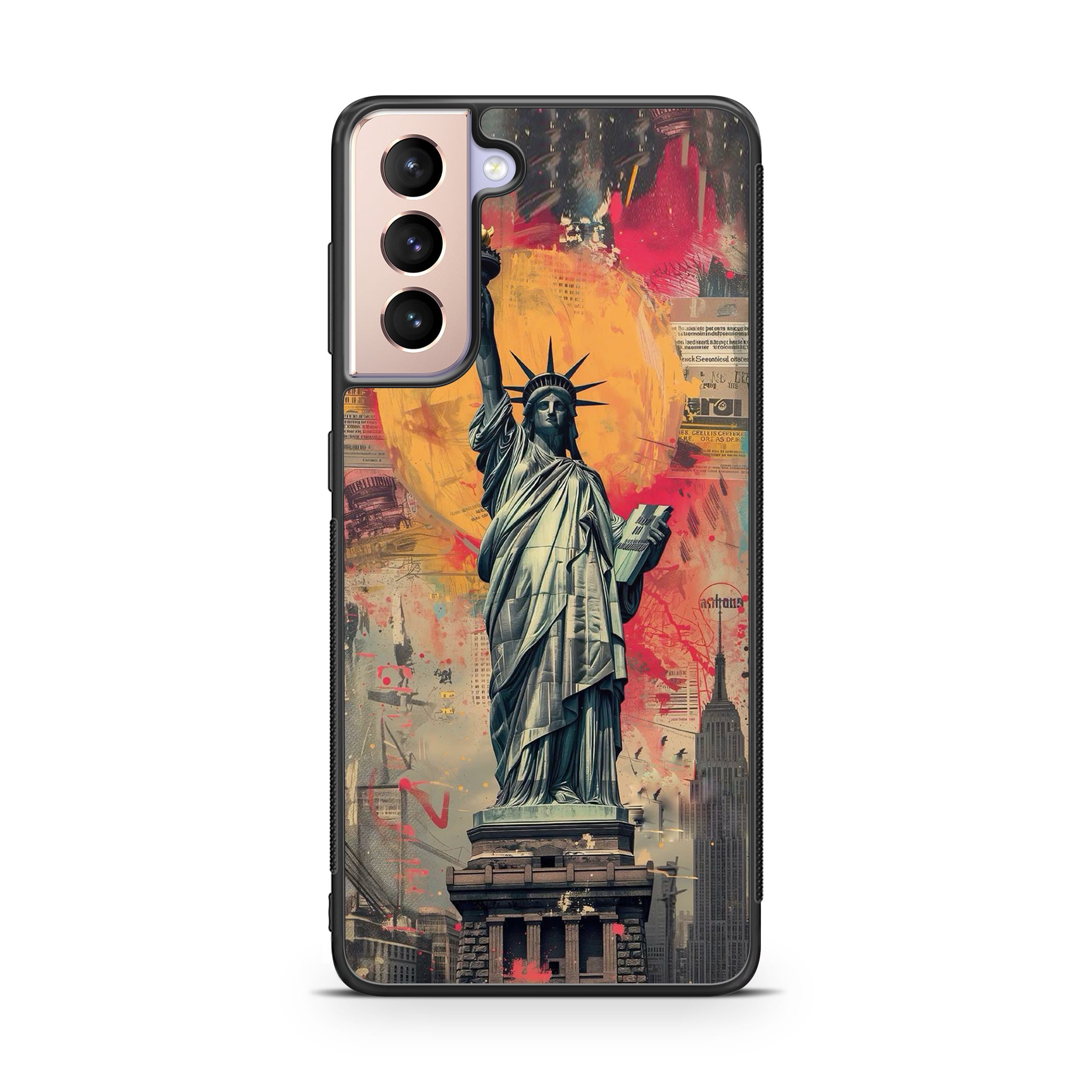 Canvas Art Statue of Liberty Samsung Galaxy S21 / S21 Plus / S21 FE 5G Case