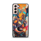 Charizard Inferno on Canvas Samsung Galaxy S21 / S21 Plus / S21 FE 5G Case