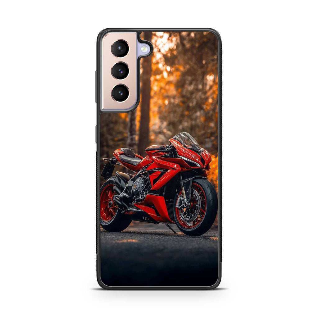 Crimson Velocity in Autumn Flame Samsung Galaxy S21 / S21 Plus / S21 FE 5G Case