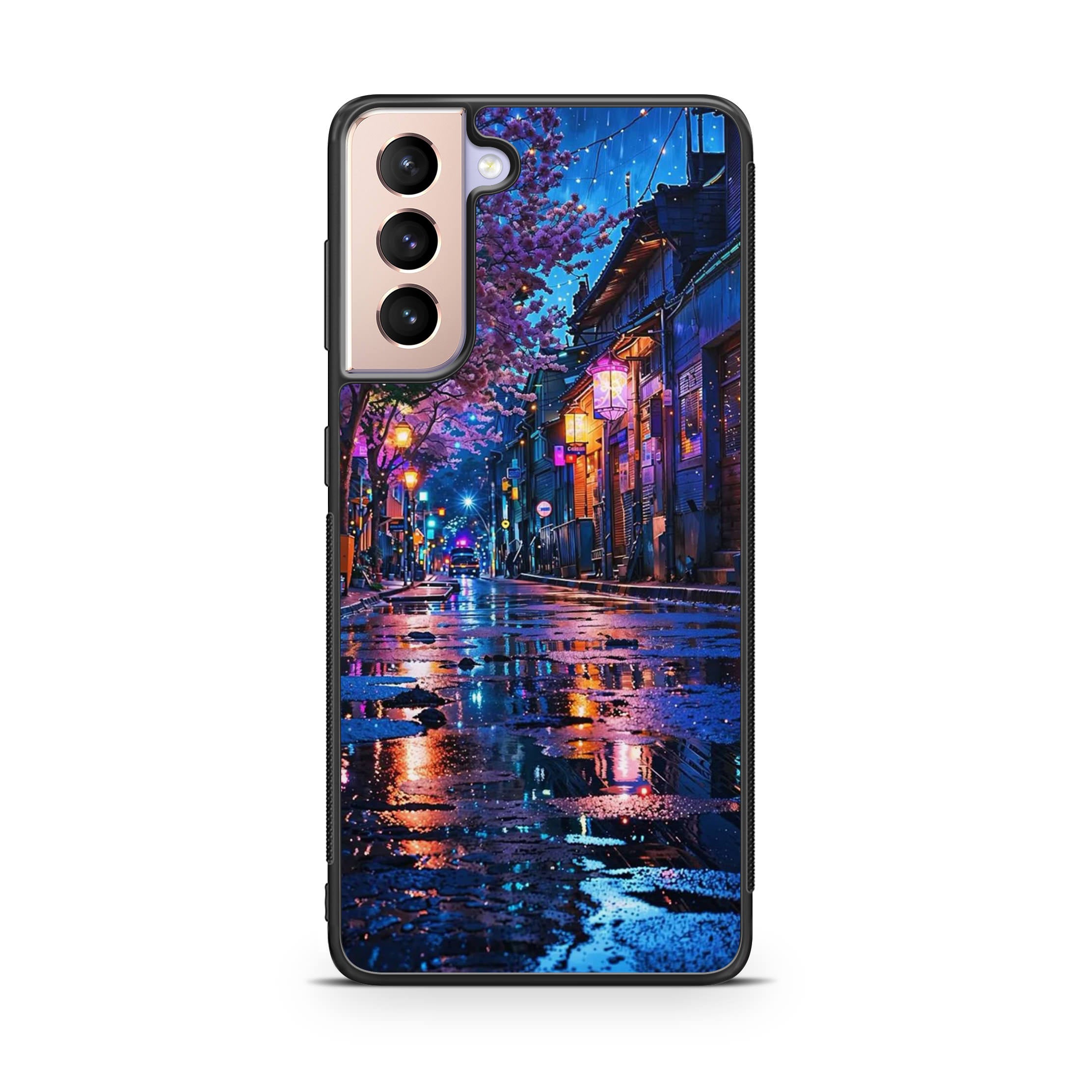 Midnight Sakura Glow Samsung Galaxy S21 / S21 Plus / S21 FE 5G Case