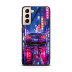 Neon Midnight Drift Tokyo Rain Samsung Galaxy S21 / S21 Plus / S21 FE 5G Case