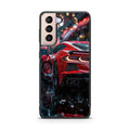Red Sport Car in the Rain Samsung Galaxy S21 / S21 Plus / S21 FE 5G Case