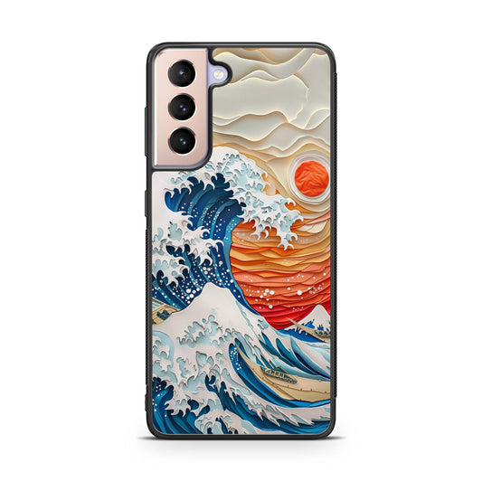 The Great Wave Off Paper Art Samsung Galaxy S21 / S21 Plus / S21 FE 5G Case