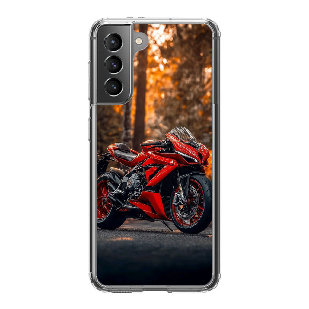 Crimson Velocity in Autumn Flame Samsung Galaxy S21 / S21 Plus / S21 FE 5G Case