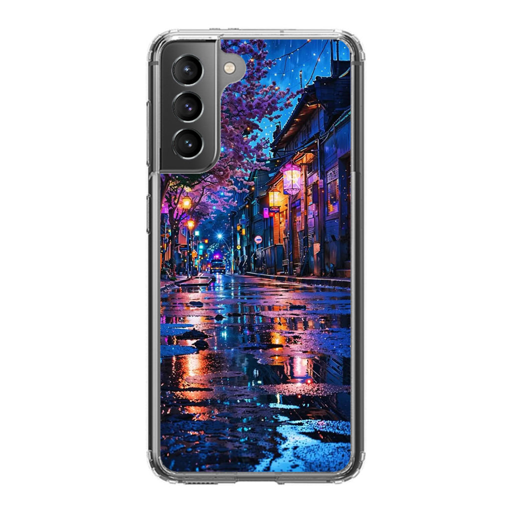 Midnight Sakura Glow Samsung Galaxy S21 / S21 Plus / S21 FE 5G Case