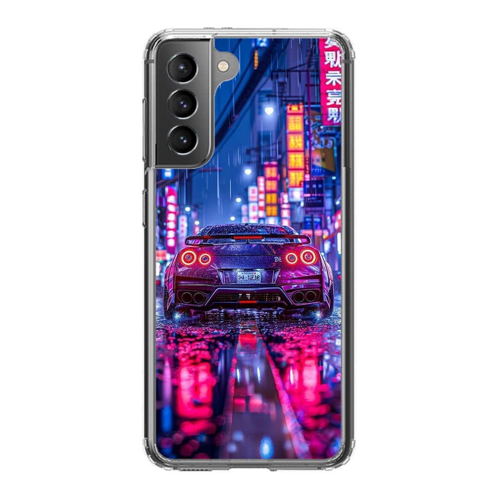 Neon Midnight Drift Tokyo Rain Samsung Galaxy S21 / S21 Plus / S21 FE 5G Case