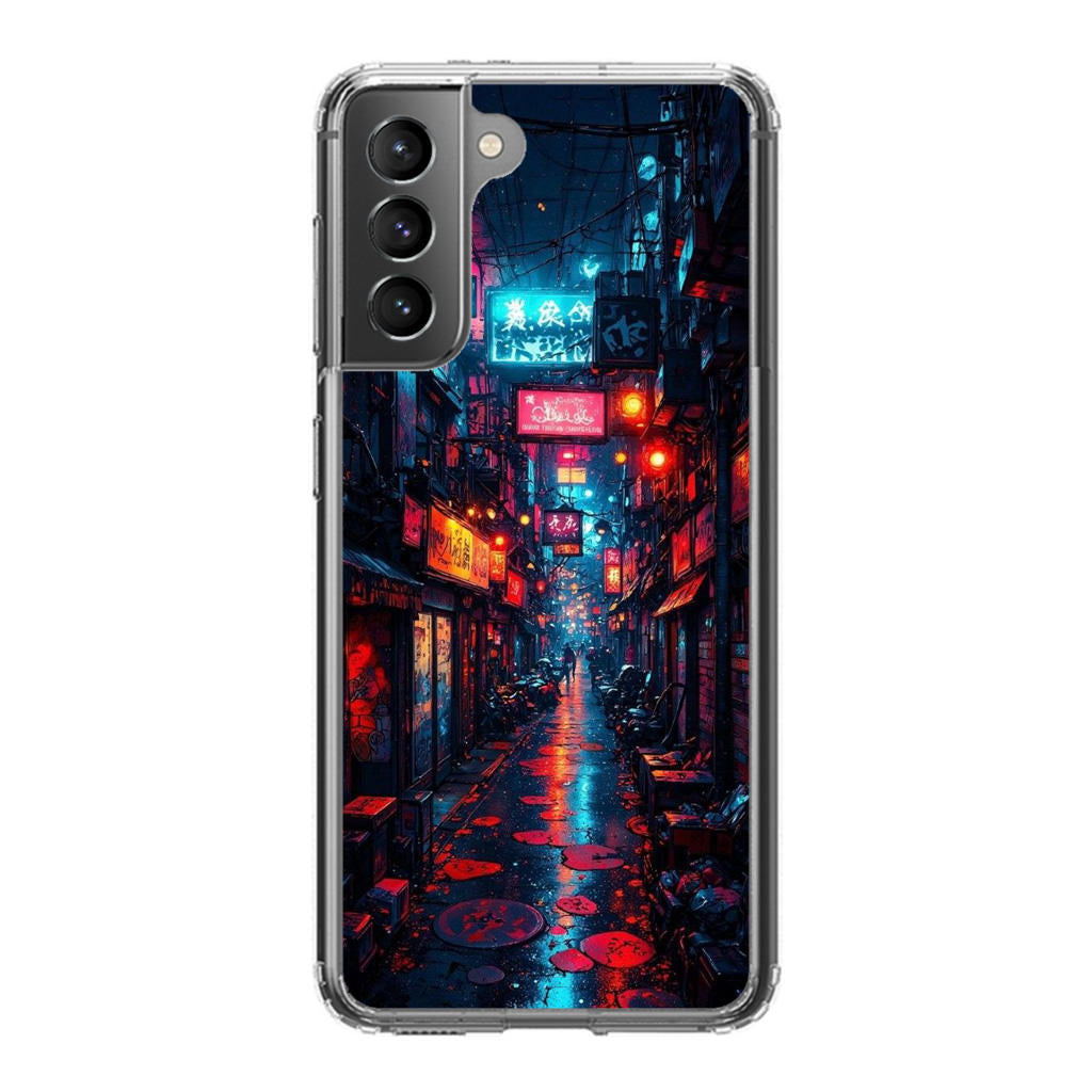 Neon Veins Of The Cyber City Samsung Galaxy S21 / S21 Plus / S21 FE 5G Case
