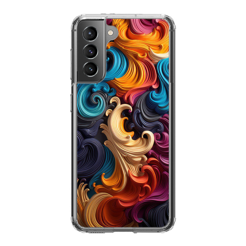 The Dance of Abstract Waves Samsung Galaxy S21 / S21 Plus / S21 FE 5G Case