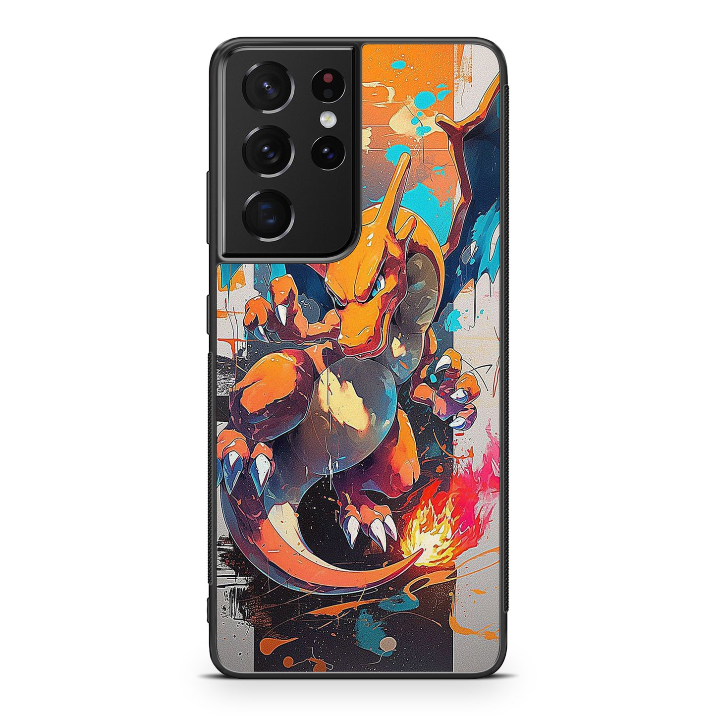 Charizard Inferno on Canvas Samsung Galaxy S21 Ultra Case