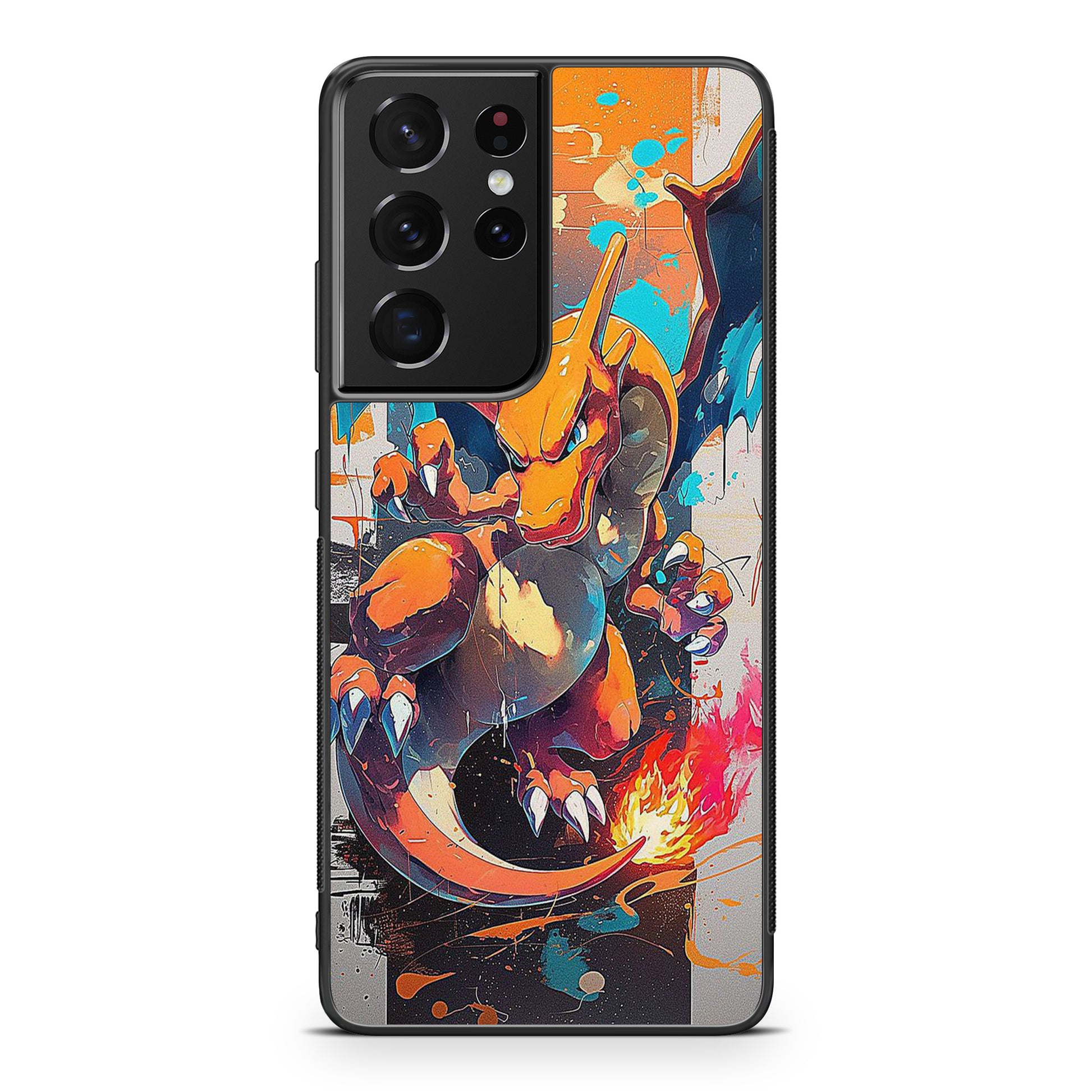 Charizard Inferno on Canvas Samsung Galaxy S21 Ultra Case