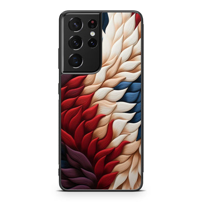 Colorful Feathers Art Samsung Galaxy S21 Ultra Case