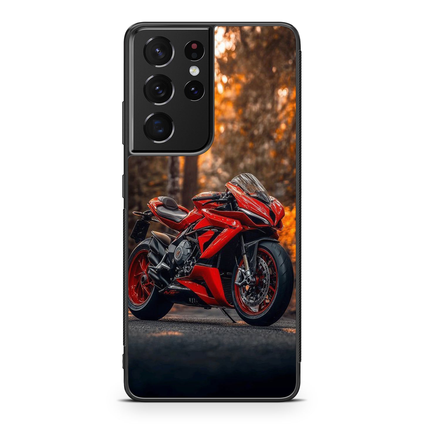 Crimson Velocity in Autumn Flame Samsung Galaxy S21 Ultra Case