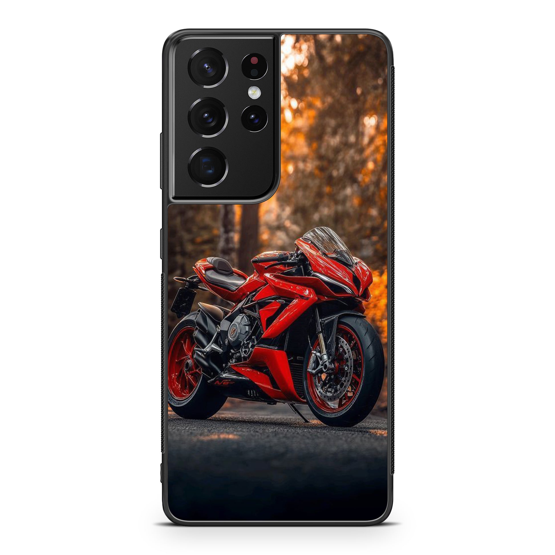 Crimson Velocity in Autumn Flame Samsung Galaxy S21 Ultra Case