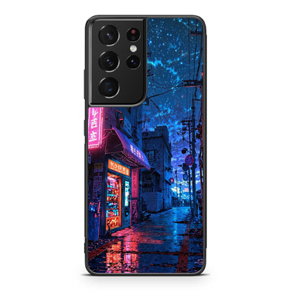 Japan Neon Reverie Samsung Galaxy S21 Ultra Case