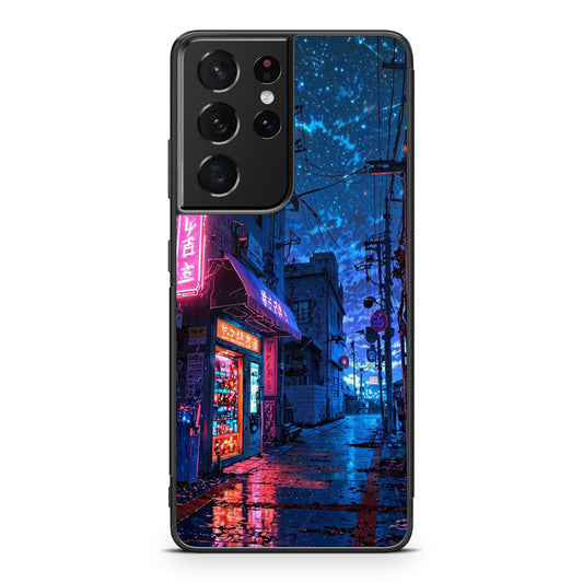 Japan Neon Reverie Samsung Galaxy S21 Ultra Case