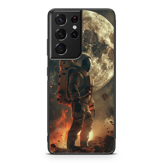 Lunar Sentinel Guardian of the Void Samsung Galaxy S21 Ultra Case