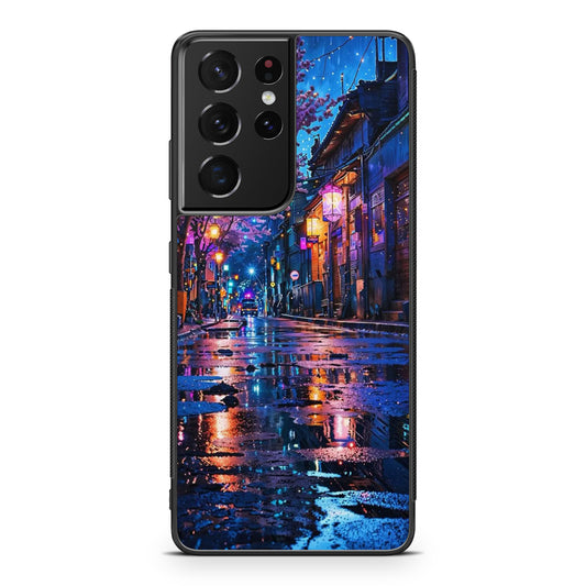 Midnight Sakura Glow Samsung Galaxy S21 Ultra Case