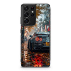 Neon Drift Autumn Streets Samsung Galaxy S21 Ultra Case