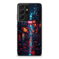 Neon Veins Of The Cyber City Samsung Galaxy S21 Ultra Case
