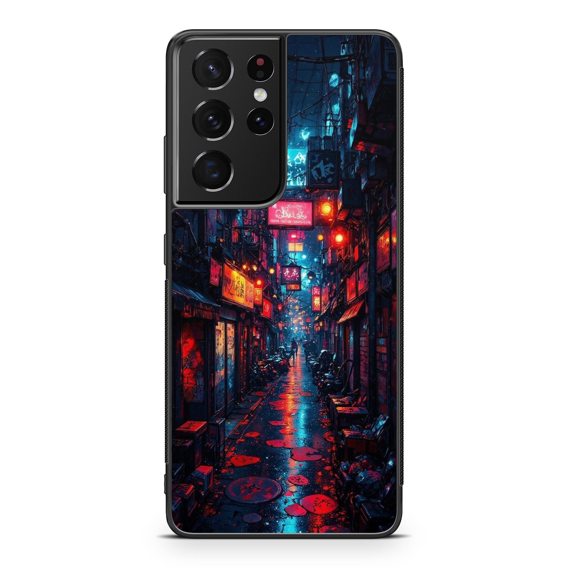 Neon Veins Of The Cyber City Samsung Galaxy S21 Ultra Case