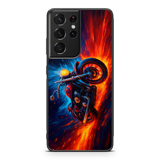 Ride Through Fire and Ice Samsung Galaxy S21 Ultra Case