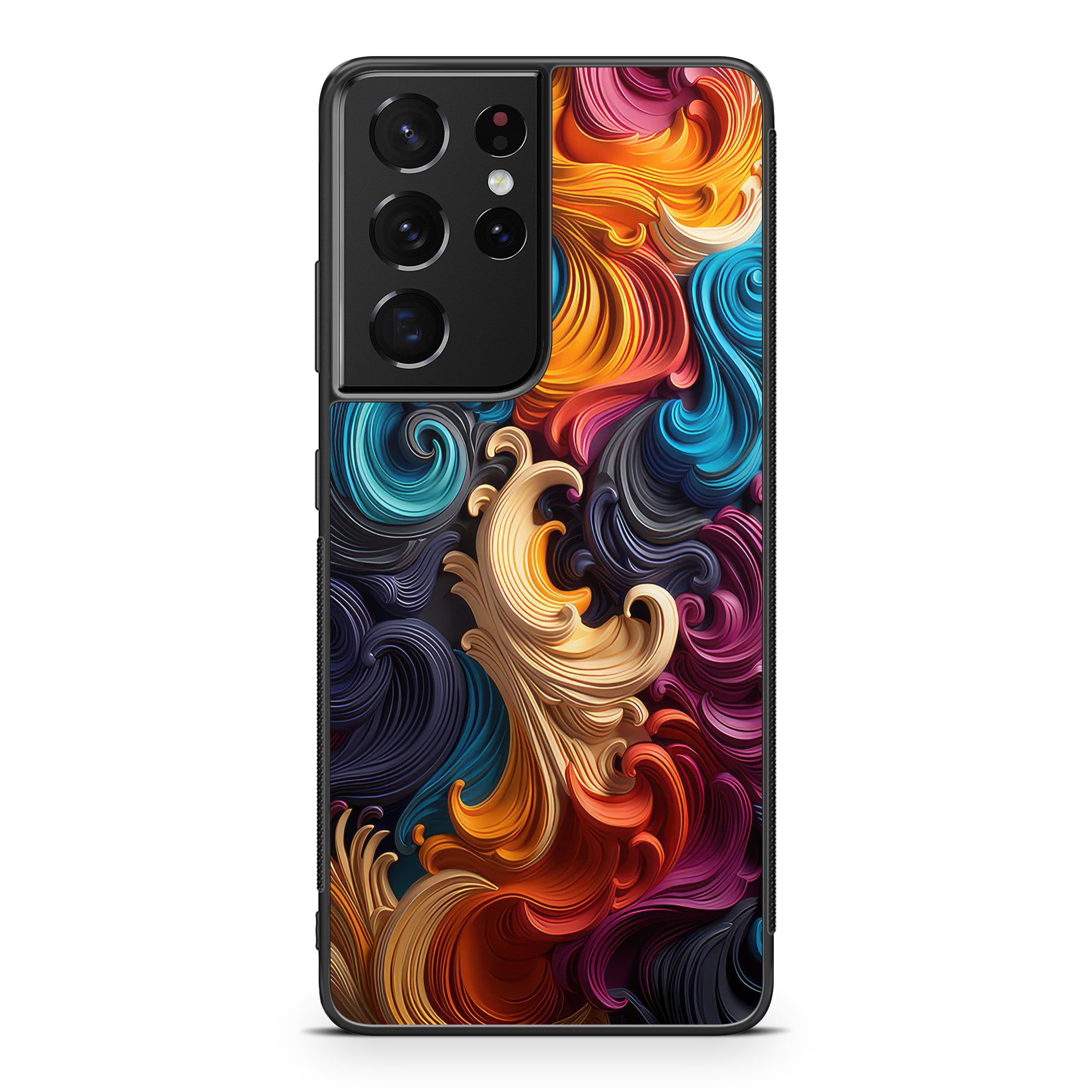 The Dance of Abstract Waves Samsung Galaxy S21 Ultra Case