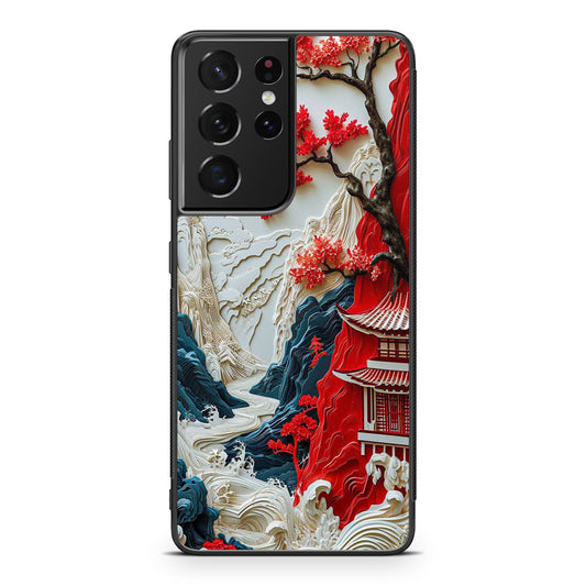 Whispers of the Crimson Zen Samsung Galaxy S21 Ultra Case