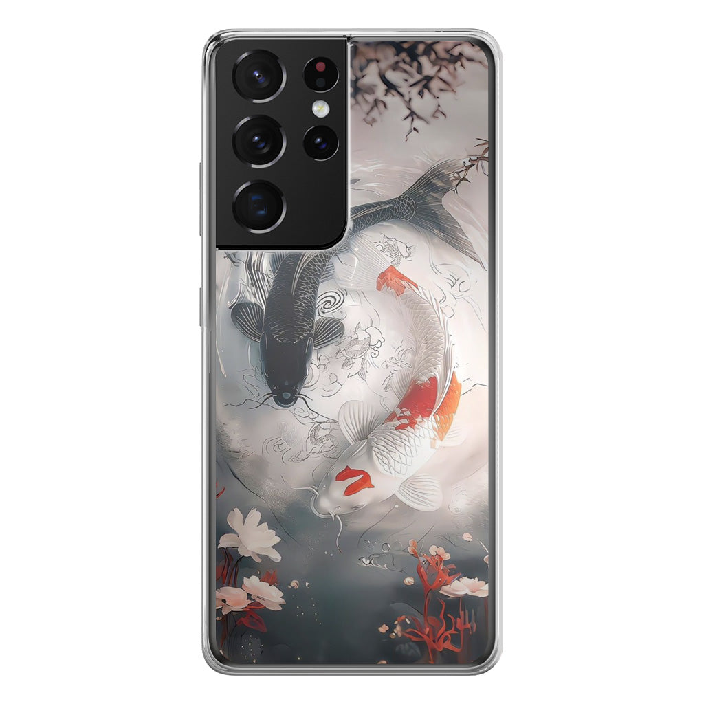 Eternal Balance of The Koi Spirits Samsung Galaxy S21 Ultra Case