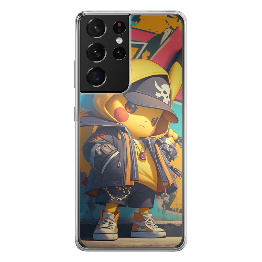 Pikachu Street Rebellion Samsung Galaxy S21 Ultra Case