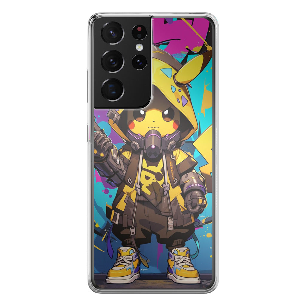 Pikachu Street Shock Assassin Samsung Galaxy S21 Ultra Case