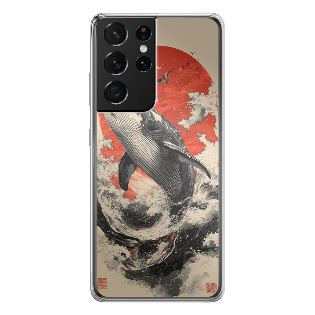 The Whale Rises Samsung Galaxy S21 Ultra Case