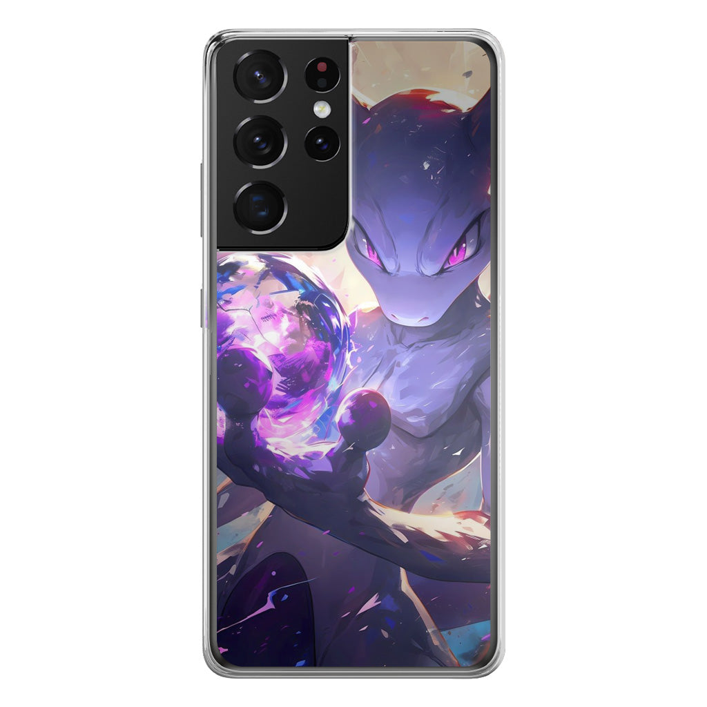 Unexpected Mewtwo Samsung Galaxy S21 Ultra Case