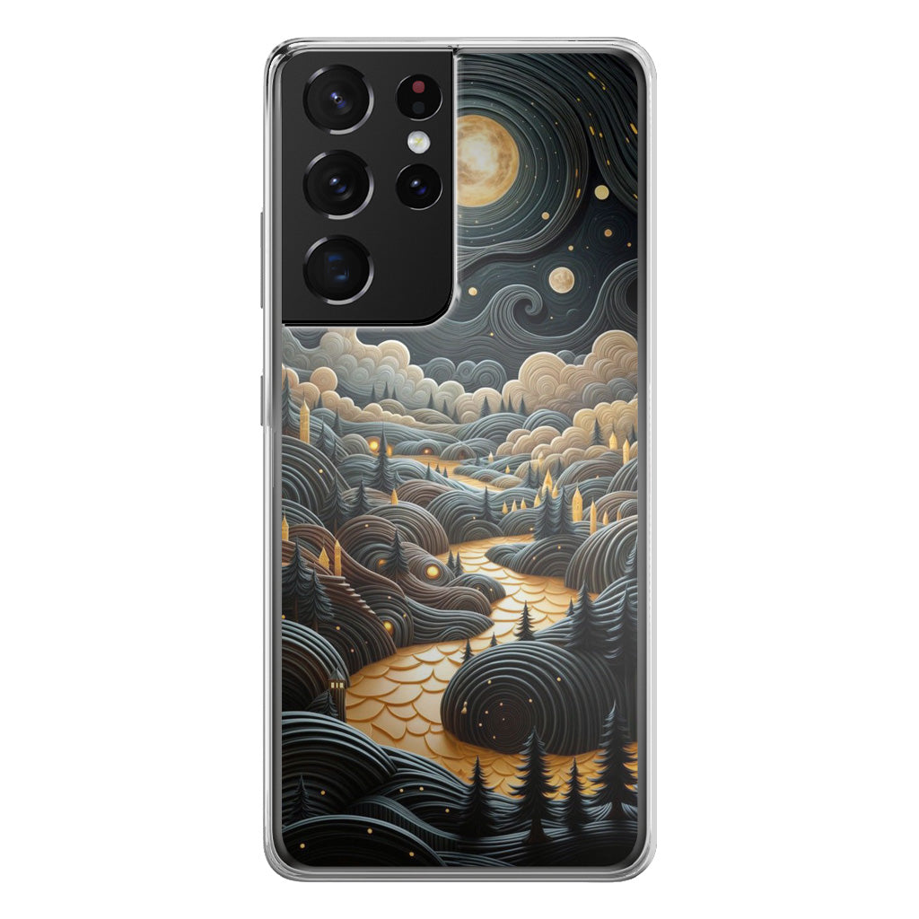 Whispers of the Lunar Valley Samsung Galaxy S21 Ultra Case