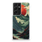 Crimson Moon Over Silent Peaks Samsung Galaxy S21 Ultra Case