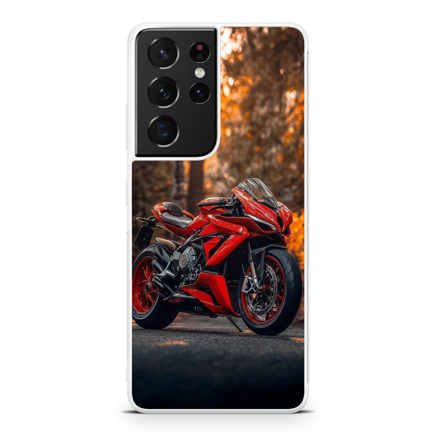 Crimson Velocity in Autumn Flame Samsung Galaxy S21 Ultra Case