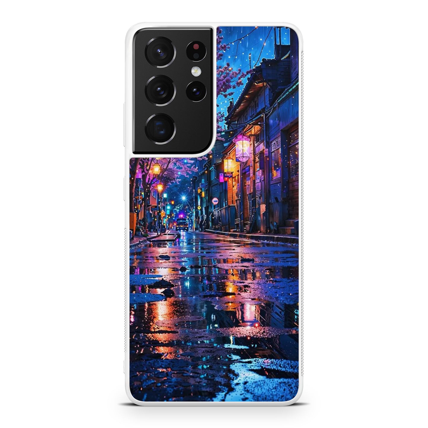 Midnight Sakura Glow Samsung Galaxy S21 Ultra Case