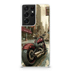 Motorcycle In Tokyo Streets Samsung Galaxy S21 Ultra Case