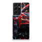Red Sport Car in the Rain Samsung Galaxy S21 Ultra Case