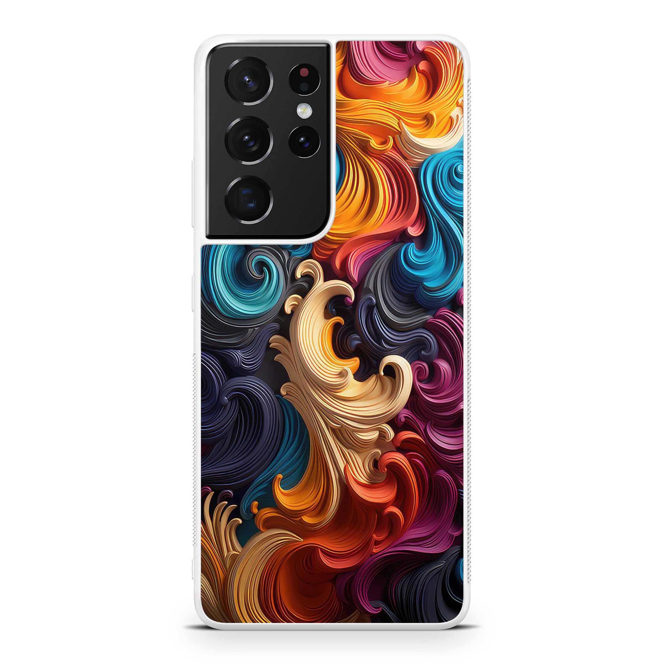 The Dance of Abstract Waves Samsung Galaxy S21 Ultra Case