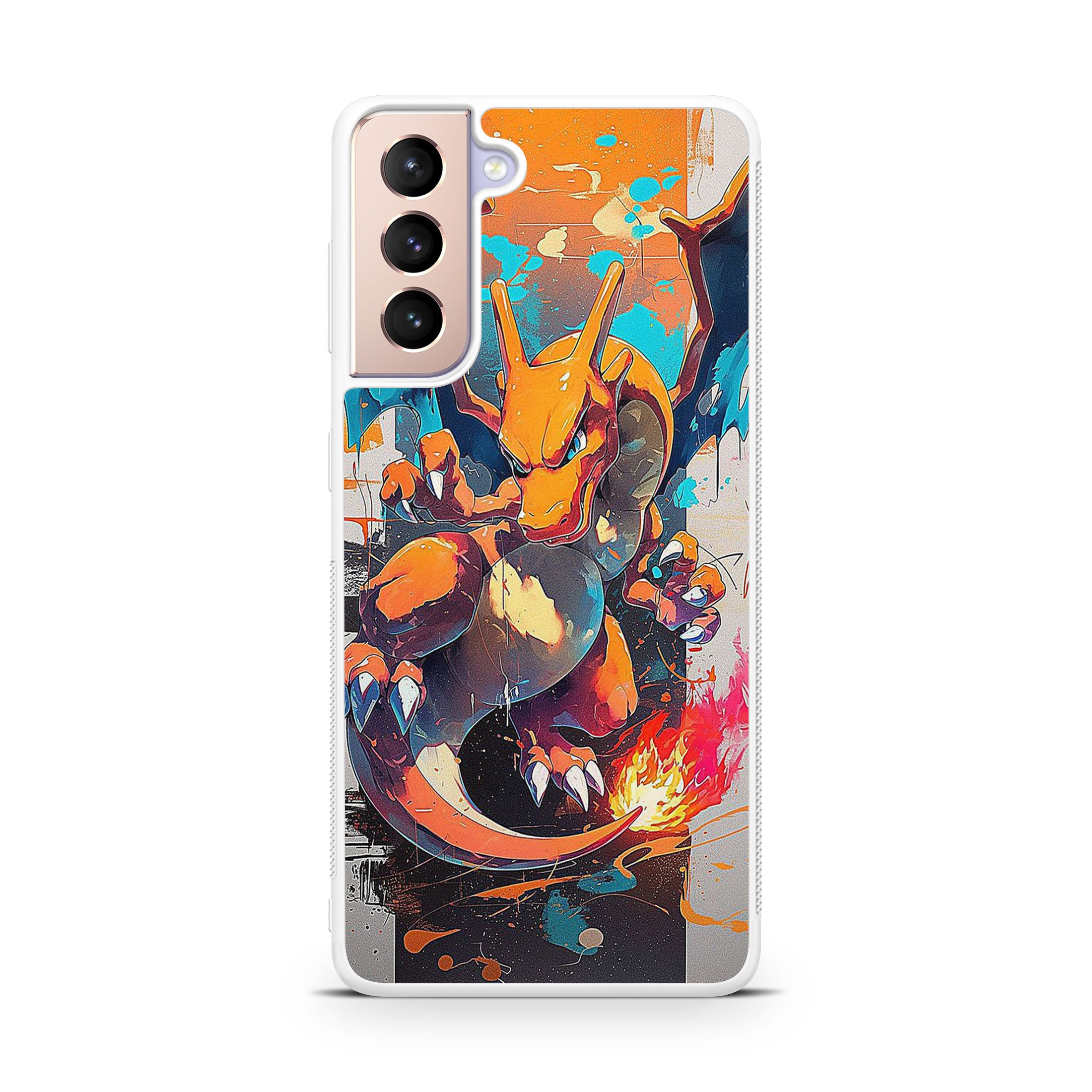Charizard Inferno on Canvas Samsung Galaxy S21 / S21 Plus / S21 FE 5G Case