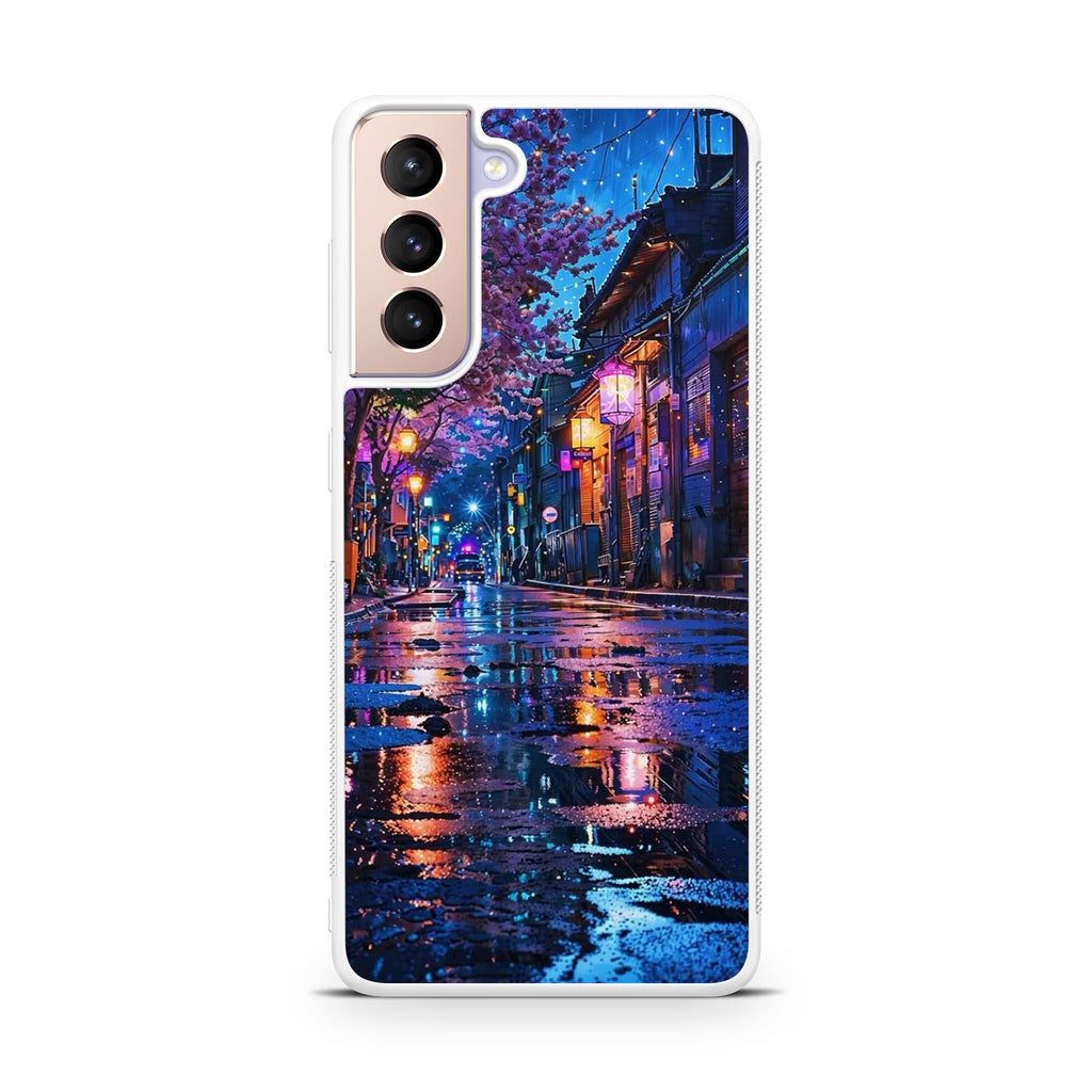Midnight Sakura Glow Samsung Galaxy S21 / S21 Plus / S21 FE 5G Case