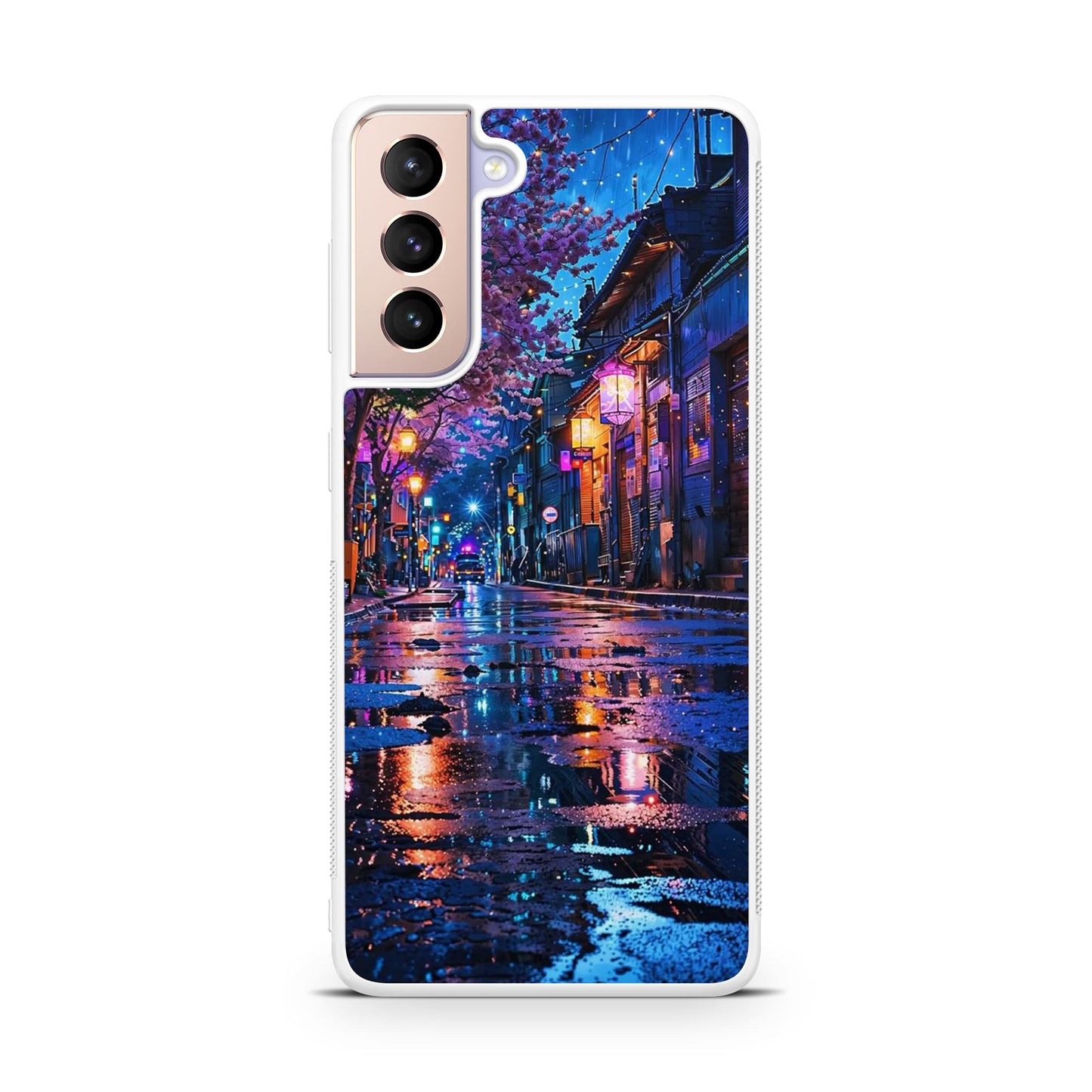 Midnight Sakura Glow Samsung Galaxy S21 / S21 Plus / S21 FE 5G Case