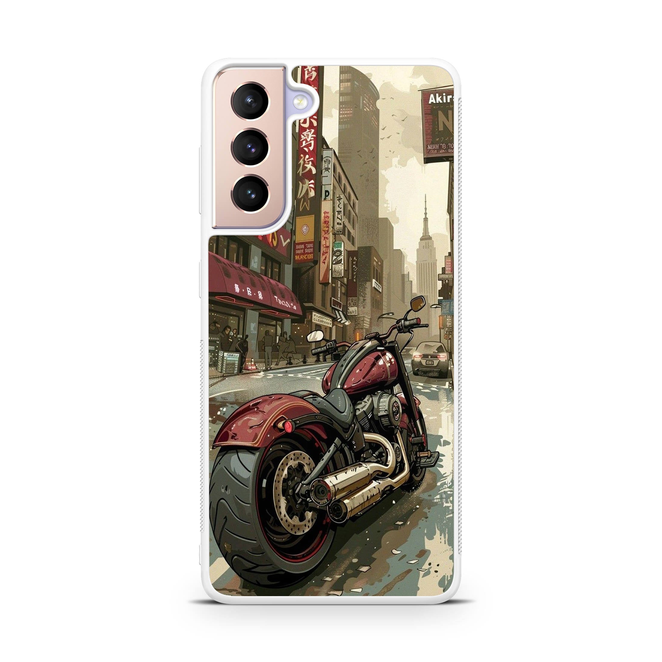 Motorcycle In Tokyo Streets Samsung Galaxy S21 / S21 Plus / S21 FE 5G Case