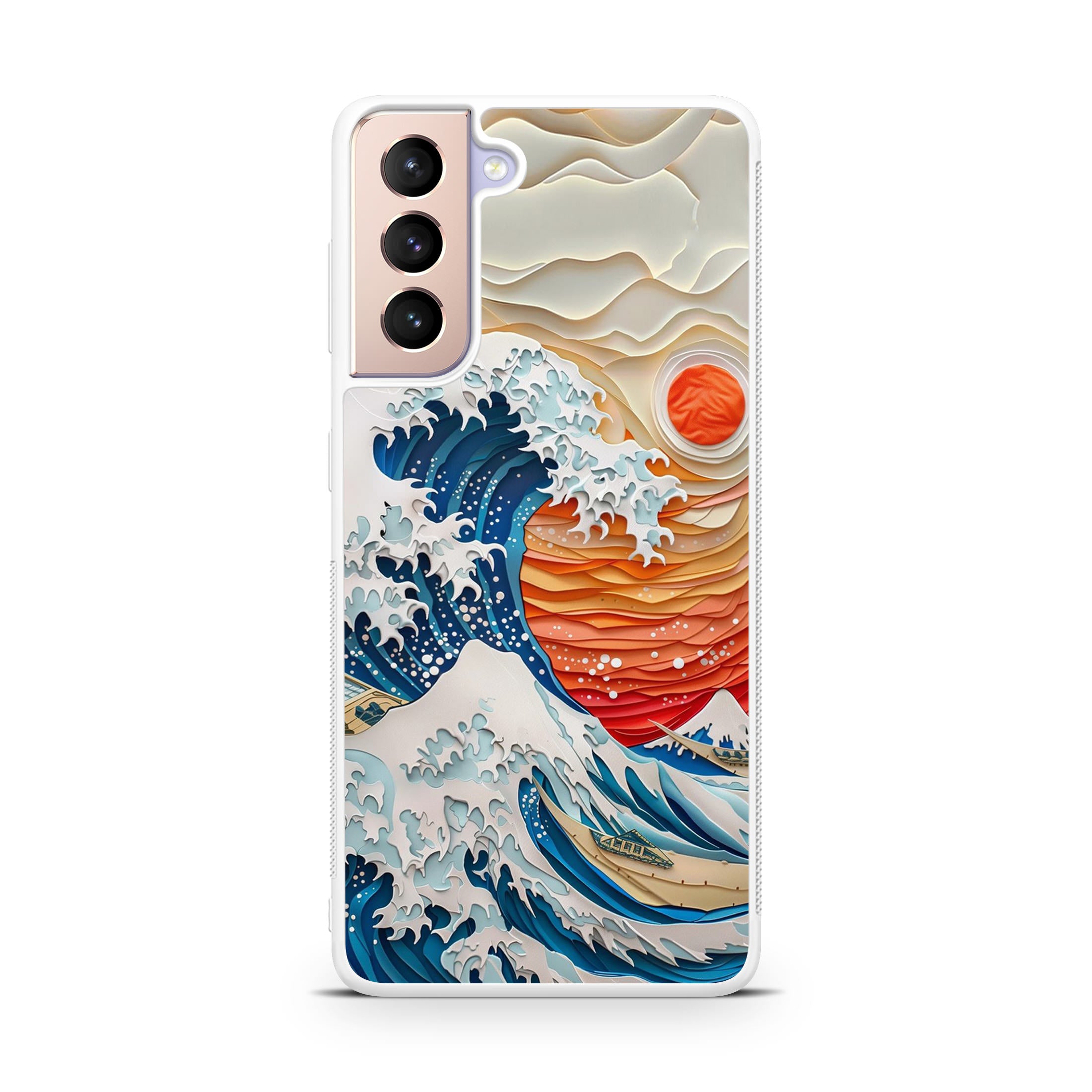 The Great Wave Off Paper Art Samsung Galaxy S21 / S21 Plus / S21 FE 5G Case