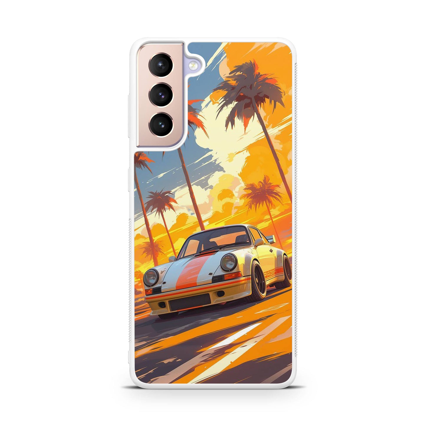 Turbo Dreams in Neon Palms Samsung Galaxy S21 / S21 Plus / S21 FE 5G Case