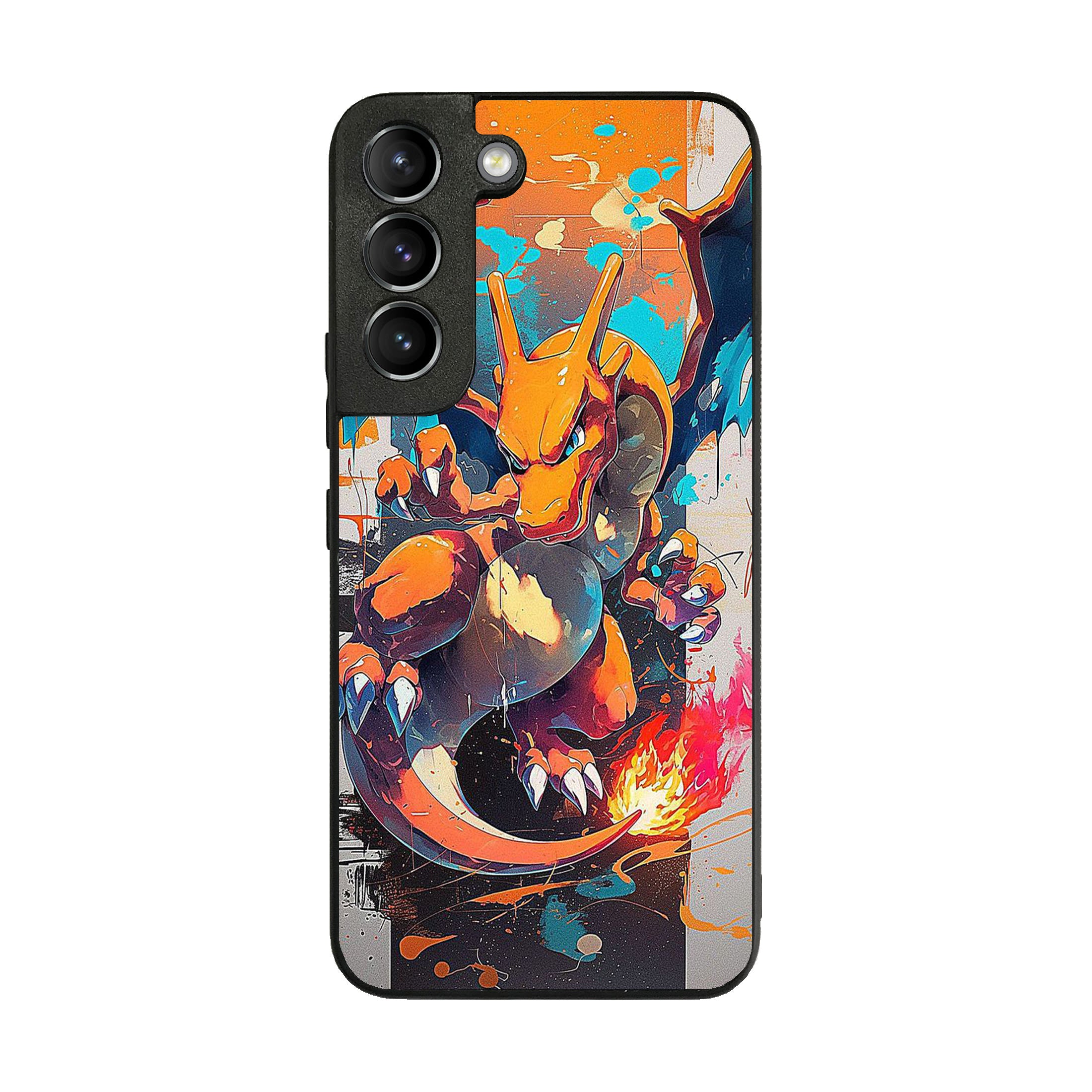 Charizard Inferno on Canvas Samsung Galaxy S22 / S22 Plus Case