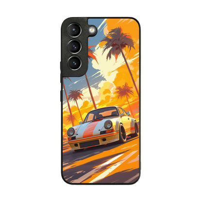 Turbo Dreams in Neon Palms Samsung Galaxy S22 / S22 Plus Case