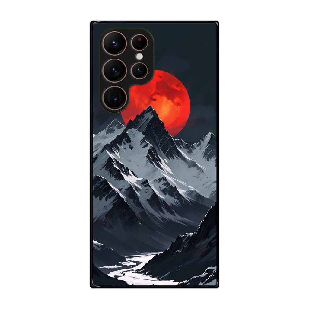 Crimson Eclipse The Mountain Samsung Galaxy S22 Ultra 5G Case